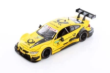 BMW M4 DTM, YELLOW - SHOWCASTS 68256YL - 1/24 SCALE DIECAST MODEL TOY CAR
