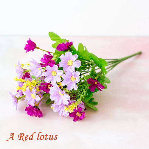 36 Heads Artificial Silk Flowers Bunch Wedding Home Grave Outdoor Bouquet UK - Picture 18 of 40
