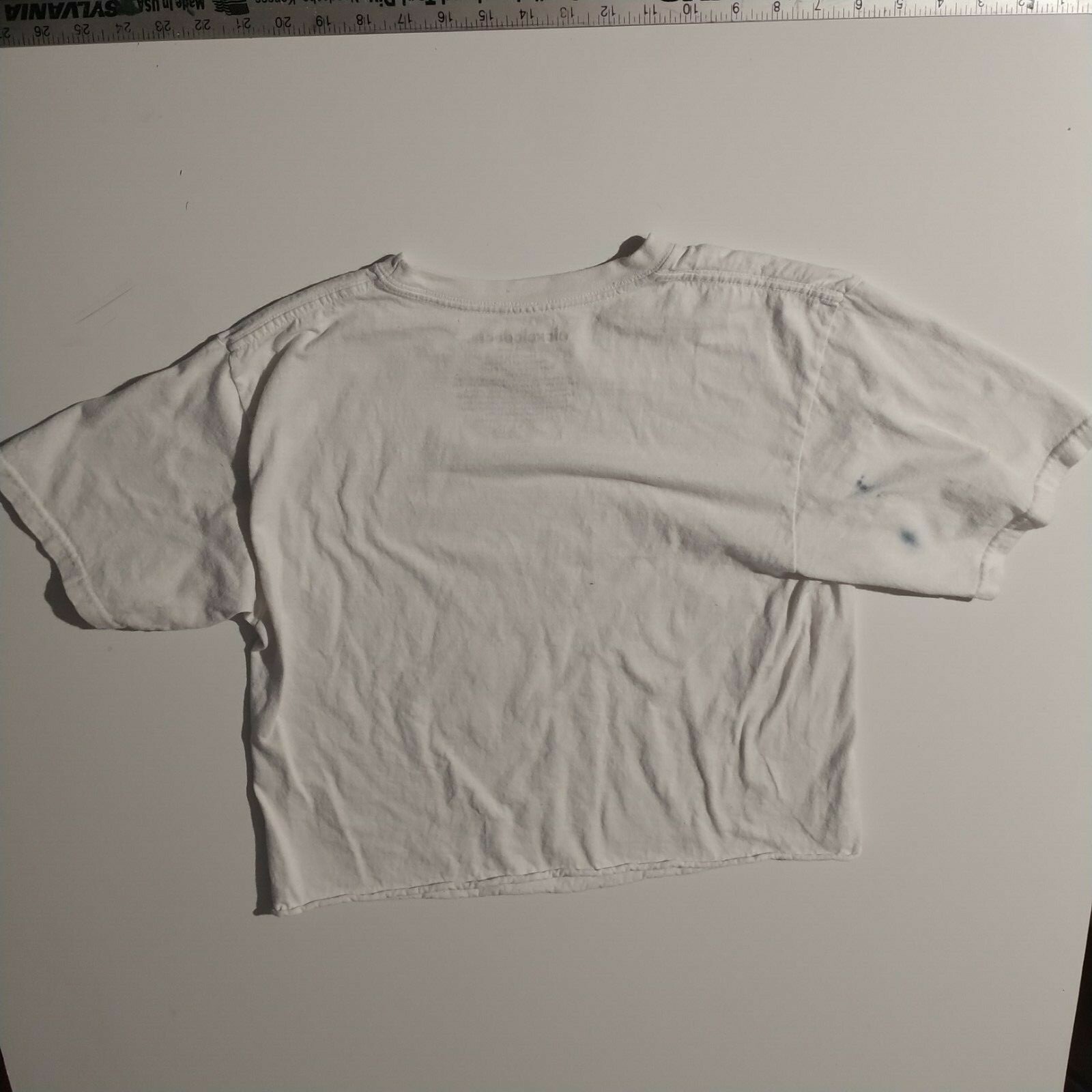 Nickelodeon Women's Medium T-shirt White Crop Top Spongebob Rugrats Hey Arnold