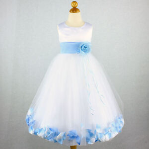 white baby flower girl dress