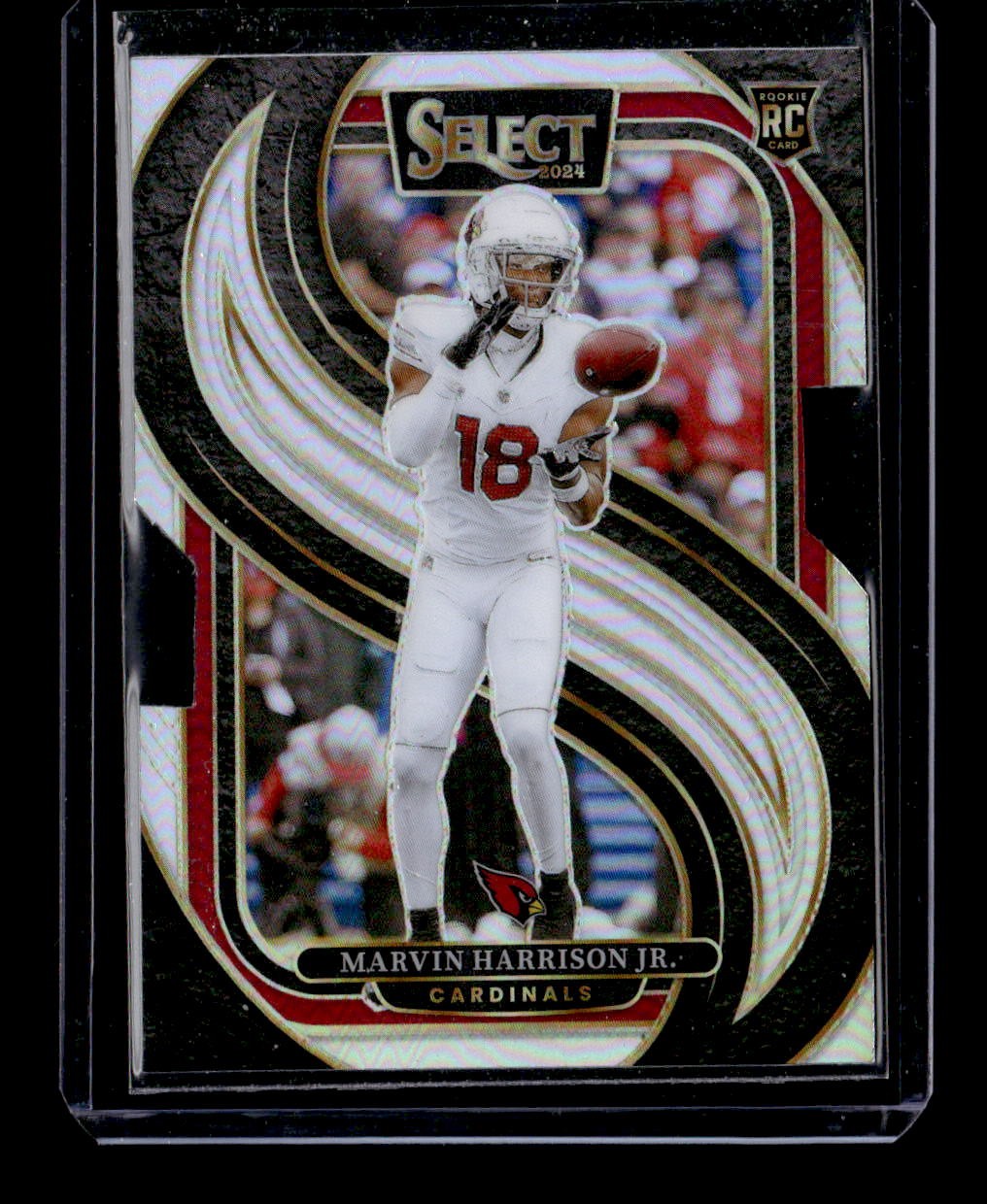 2024 Panini Select #115 Marvin Harrison Jr. Silver Prizm Arizona Cardinals