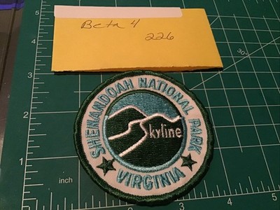 Shenandoah National Park Virginia Skyline Round Voyager Iron-on Patch Badge