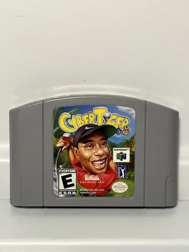 Cyber Tiger (Nintendo 64, 1999) Authentic- Game Cartridge Only- Tested & Working
