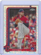 2025 Topps Chrome Logofractor Edition #13 Shane Bieber