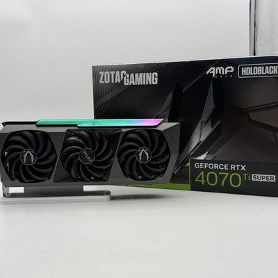 RTX 4070 Ti SUPER 16GB Grafikkarte ZOTAC GAMING AMP HoloBlack NVIDIA GeForce