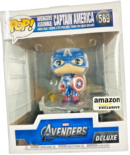 Funko Pop! Deluxe: Marvel - Avengers Assemble: Captain America #589 Bobblehead