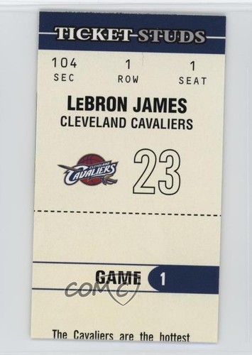 LeBron James #1 — 2003 Fleer Authentix Ticket Studs basketball card