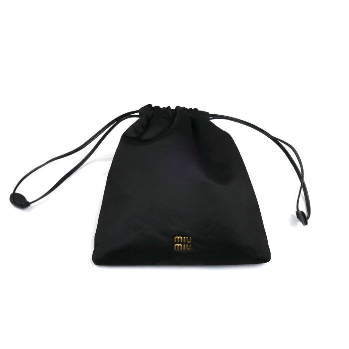 MIU MIU Duchesse Drawstring Pouch 5NG010 2CTB F0002 w/Dust Bag