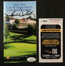 Tom Weiskopf Signed 1995 Program JSA CERT. Pro Golfer PGA/Champions Tour AUTO!