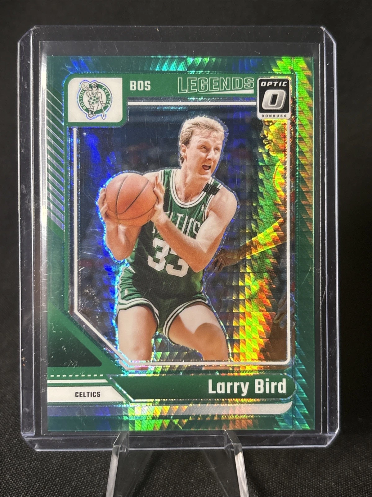 2024 Donruss Optic Legends Larry Bird #243 Green Hyper Prizm /249