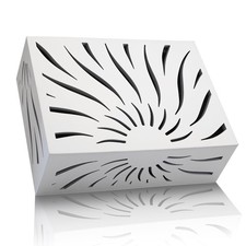 Modern Wooden Doorbell Chime Cover Box Large Decorative Wall-Mounted Doorbe...