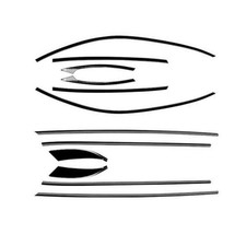 For Mazda Cx-5 Black Stainless Steel Window Strip Cover Trim 12pcs 2018-2023 For Mazda Cx-5 Black Stainless Steel Window Strip Cover Trim 12pcs 2018-2023