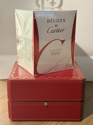 Cartier Delices de Cartier 3.3 oz Eau de Toilette Spray for Women Sealed Box.NIB
