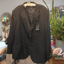 New With Tags Bolzano Uomo Collezione Men's 2 Piece Navy Suit 56L 52W Big Tall