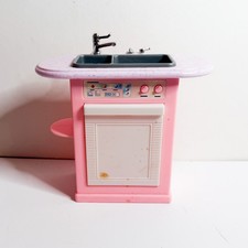 Mattel Barbie Kitchen Sink Dishwasher Tray Folding Pretty House Vintage 1997 TLC
