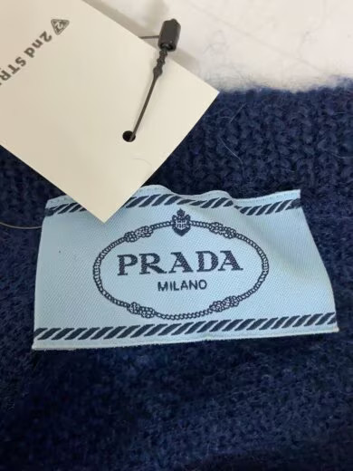 PRADA/Knit sweater (thick)/Size 38/Mohair/NVY thumbnail 3