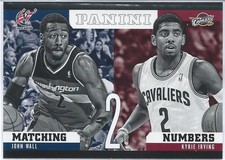 2012-13 Panini Matching Numbers KYRIE IRVING Cavaliers JOHN WALL Wizards