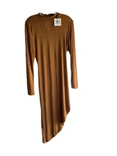True Decadence Asymmetrical Women’s Bodycon Dress. Sz. 12. Petite. Rust. New.