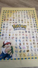 Raro "Gotta Catch 'em all" Original 1er 150 Pokemon Póster Impreso Año 2000