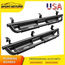 Running Boards for 2005- 2023 Toyota Tacoma Double Cab Steel Drop Step Nerf Bars