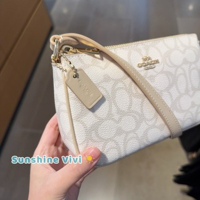 NWT Coach Nolita 19 In Sketch Signature Canvas Gold/Ivory CBM72 | eBay
