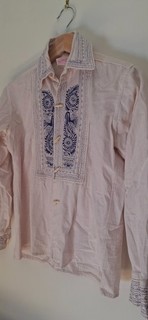 Blusa Mexicana Sloane Street vintage años 70 Procedencia Susannah York