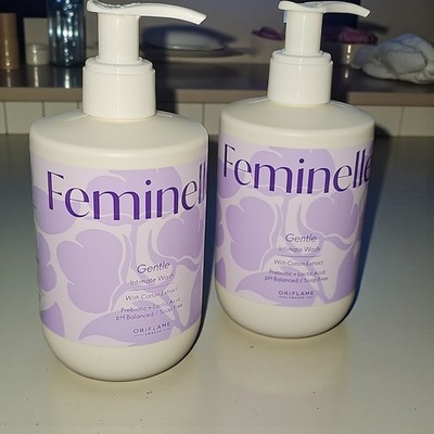 Feminelle 2x300ml Beruhigende Intimwaschlotion Baumwollextrakt Set PH Neutral