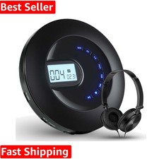 Rechargeable Portable CD Player with Anti-Skip  LCD for Travel Enthusiasts