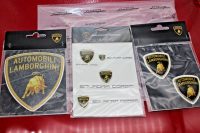 Lamborghini 3D Aufkleber Sticker 3 Logo Sets Emblem Neu original OVP Murciélago