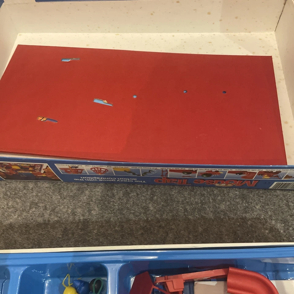 Mouse Trap Board Game Vintage 1986  MB Games Long Box Mousetrap PARTS  - Image 2 of 4