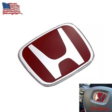 Red H Steering Wheel Emblem For 2006-25 Honda Civic Accord Dx Se Gx Sedan Red H Steering Wheel Emblem For 2006-25 Honda Civic Accord Dx Se Gx Sedan