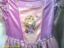Disney Princess Rapunzel Girls Size S Dress Nightgown Purple