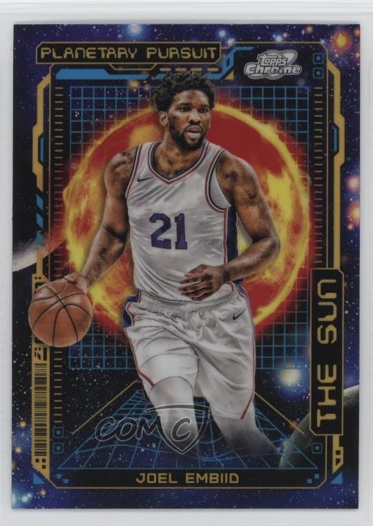 2023-24 Topps Cosmic Chrome Planetary Pursuit Sun Joel Embiid #PPS-6 0jm6