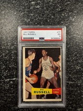 1957 Topps Bill Russell #77 PSA 5 EX RC HOF