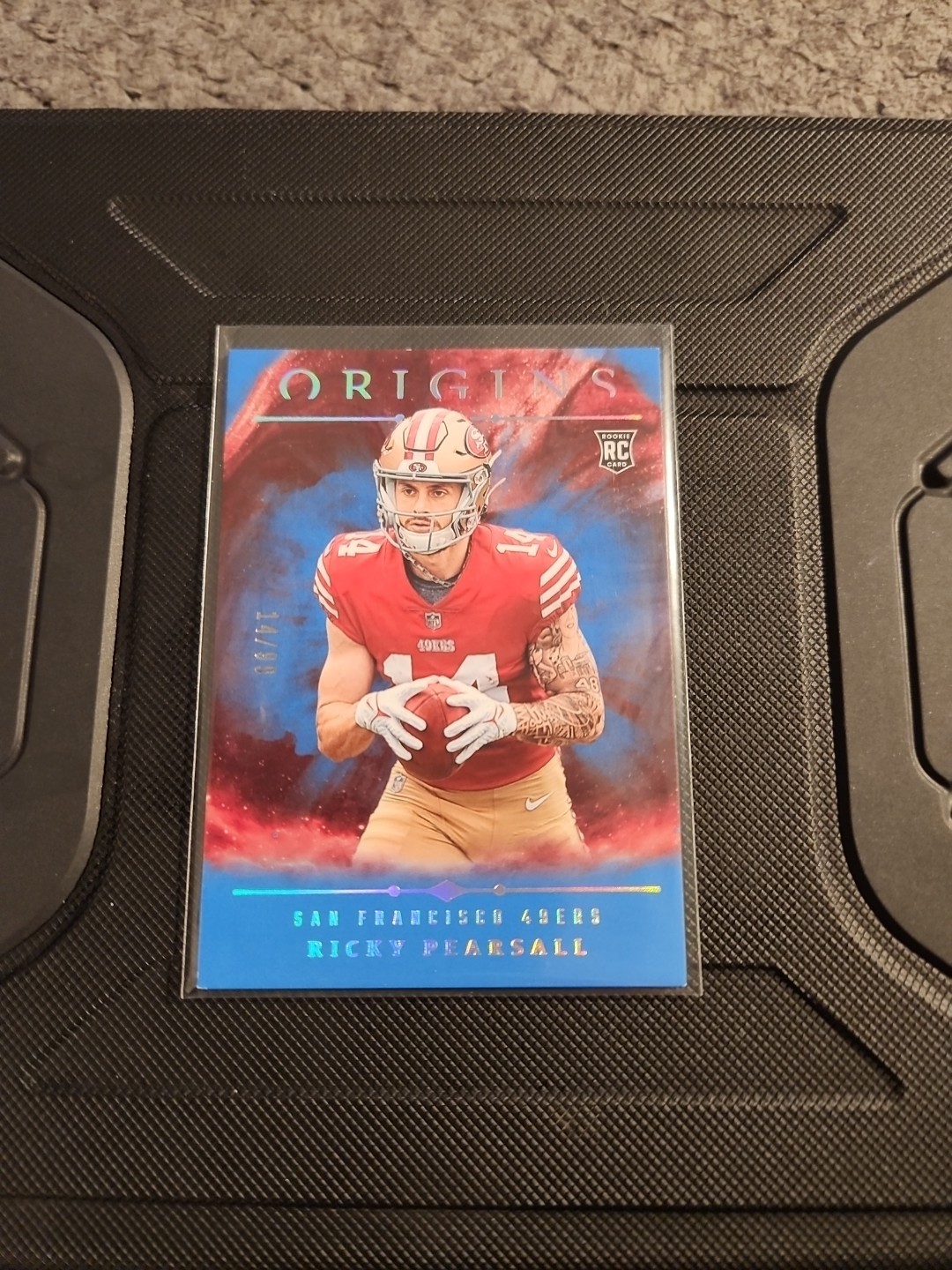 🔥 Jersey Match 2024 Ricky Pearsall Panini Origins Blue Parallel 133  14/99 RC