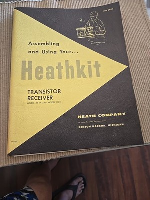 1958 Heathkit Assembly Manual For Xr1p And Xr1l With Diagram Inserts