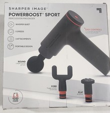 Sharper Image Powerboost Sport Percussion Handheld Massager: Metal