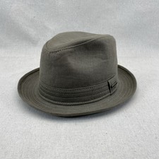 Stetson Fedora Hat STC-22 Fitted Men's Gray Linen Lined Lightweight Summer Large
