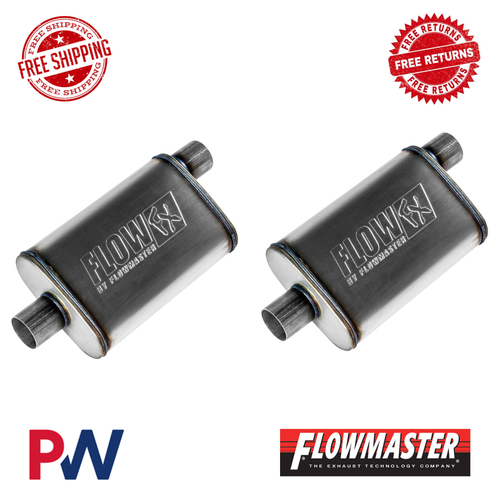 Flowmaster Flow FX Muffler Stainless Steel 2.50 Offset In / Center Out ...