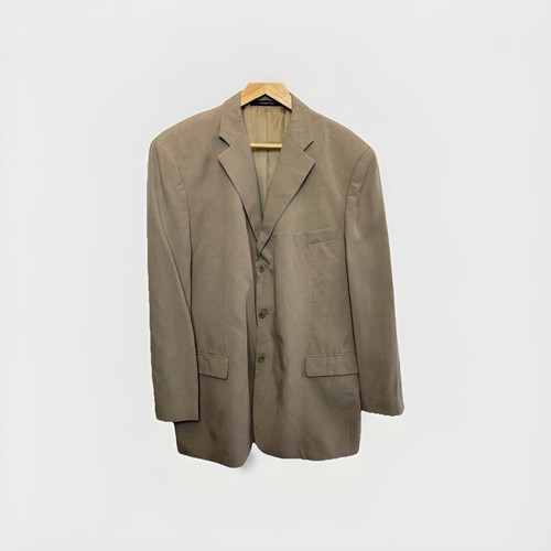Balmain, BALMAIN Men’s Vintage Linen Blend Blazer Jacket 46 Inch Chest Beige
