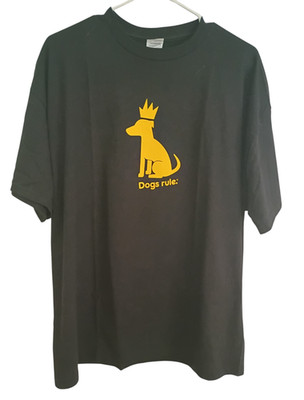 Vtg Delta Pro Weight Pedigree Adopt Drive Dog's Rule T Shirt  Black XL NWOT
