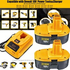 2Pack 18V XRP Battery /Charger for DEWALT DC9096-2 DW9095 DW9096 DC9098 DC9099