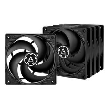 ARCTIC P12 black (5 Pack) 120mm PC Gehäuse Lüfter Kühler für Statischen Druck