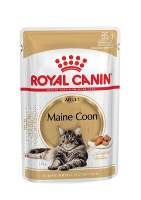 Maine Coon Nasses Katzenfutter für Erwachsene in Soße, 85 g - EINZELNE BEUSCHE