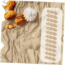 Cheesecloth Table Runner 17 x 108 Inch Gauze Table Runner Fabric 12 Pack Beige