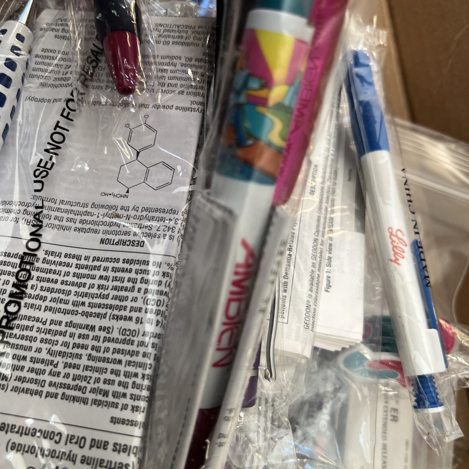 Lot 36 Pharmaceutical Drug Rep Pens! Never Opened #25 | eBay