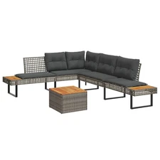 Garden Sofa Set Grey