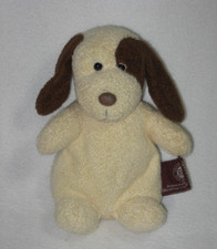 Russ Berrie for Target Puppy Dog Plush Brown Cream Beanie Stuffed Toy 6" Small