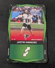 Justin Simmons Green 2025 Uno Elite Alt Jerseys Edition Football #156 Falcons