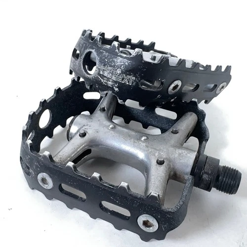 Vintage Shimano Deore XT PD-M730 Flat Platform Pedals Bear Trap Excellent